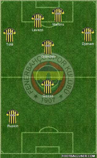 Fenerbahçe SK Formation 2011