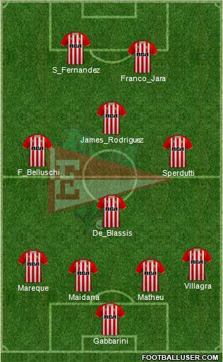 Estudiantes de La Plata football formation