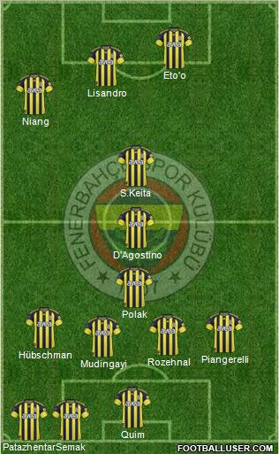 Fenerbahçe SK Formation 2011
