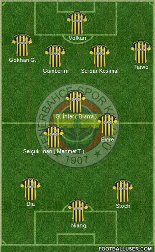 Fenerbahçe SK Formation 2011