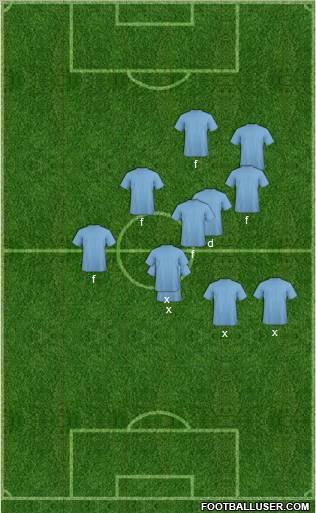 Acassuso 4-5-1 football formation