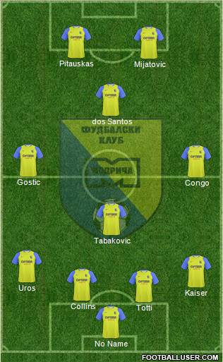 FK Modrica Maxima Formation 2011
