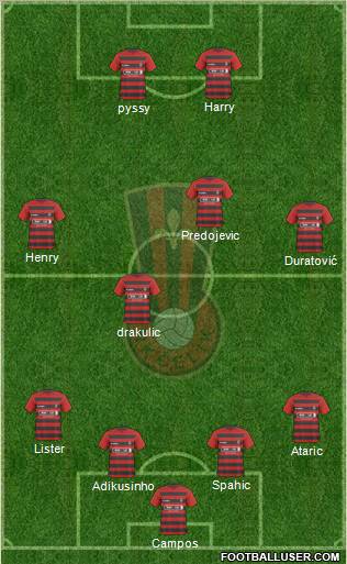 NK Celik Zenica Formation 2011