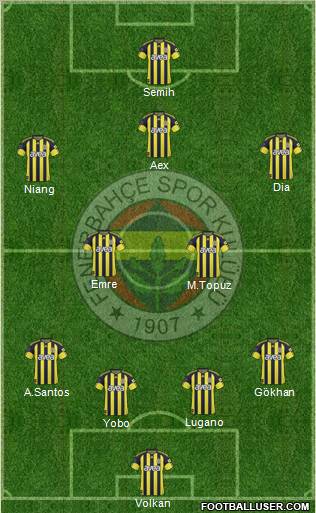 Fenerbahçe SK Formation 2011