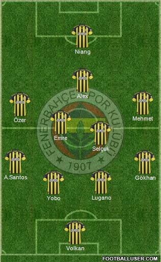 Fenerbahçe SK Formation 2011