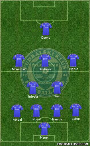 FK Zeljeznicar Sarajevo Formation 2011