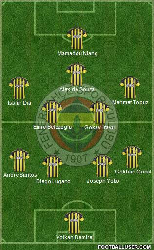 Fenerbahçe SK Formation 2011