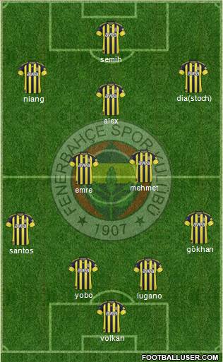 Fenerbahçe SK Formation 2011