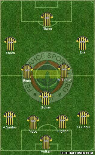 Fenerbahçe SK Formation 2011