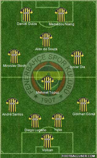 Fenerbahçe SK Formation 2011