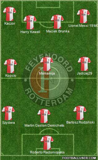 Feyenoord football formation