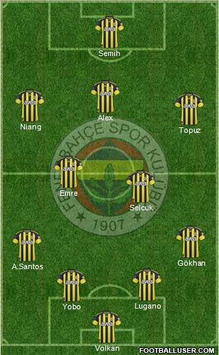 Fenerbahçe SK Formation 2011