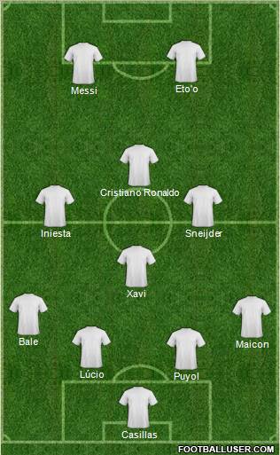 Pro Evolution Soccer Team Formation 2011