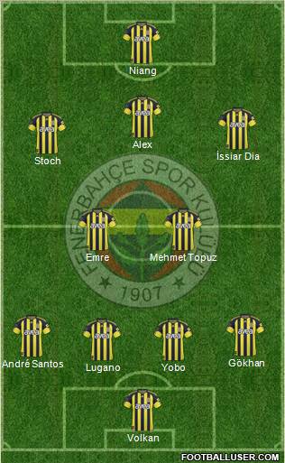 Fenerbahçe SK Formation 2011