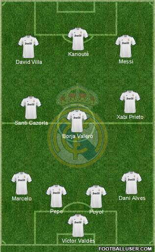 Real Madrid C.F. Formation 2011