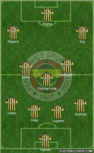 Fenerbahçe SK Formation 2011