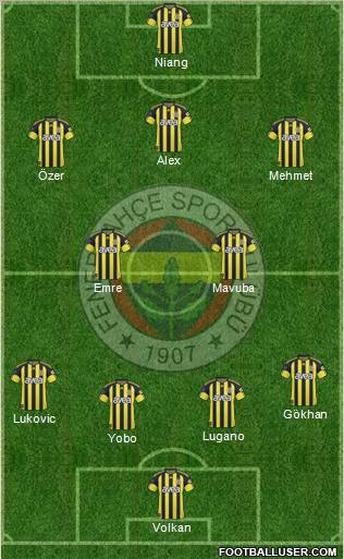 Fenerbahçe SK Formation 2011