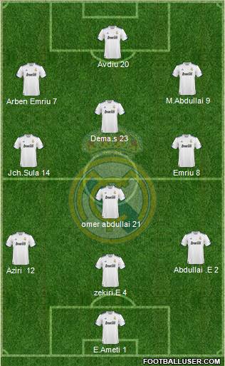 Real Madrid C.F. Formation 2011