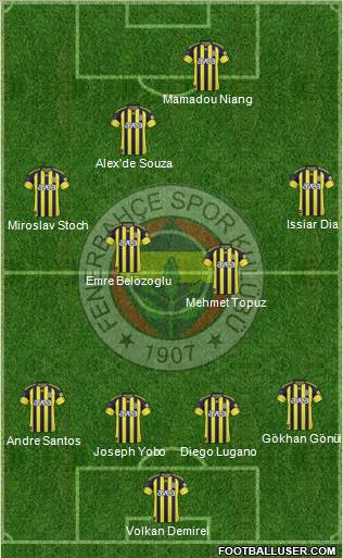 Fenerbahçe SK Formation 2011
