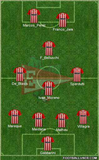 Estudiantes de La Plata football formation