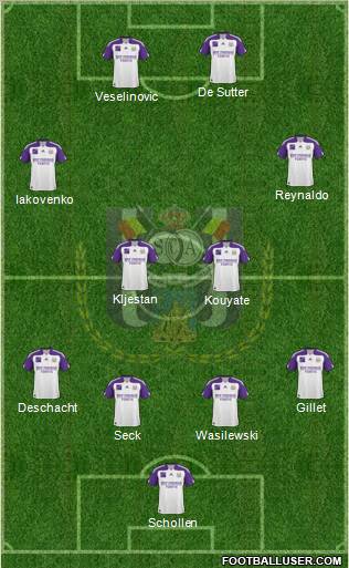 RSC Anderlecht Formation 2011