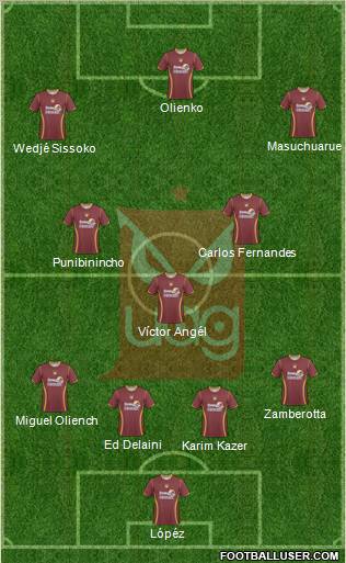 Club Tecos de la UAG Formation 2011