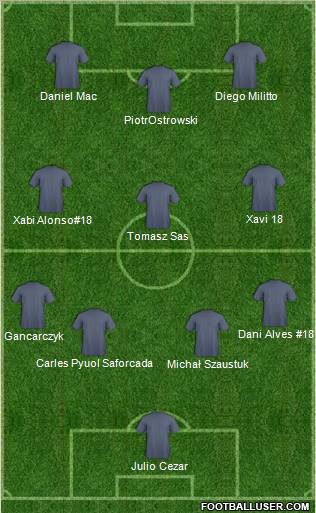 Pro Evolution Soccer Team Formation 2011