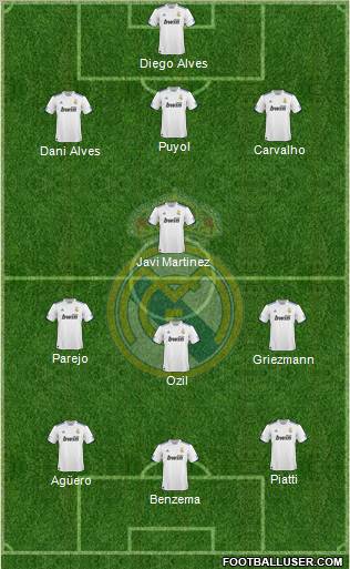 Real Madrid C.F. Formation 2011