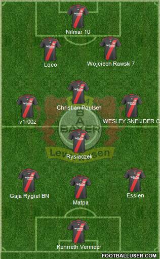 Bayer 04 Leverkusen Formation 2011