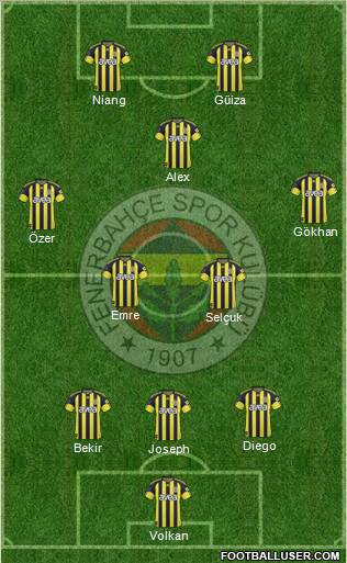 Fenerbahçe SK Formation 2011
