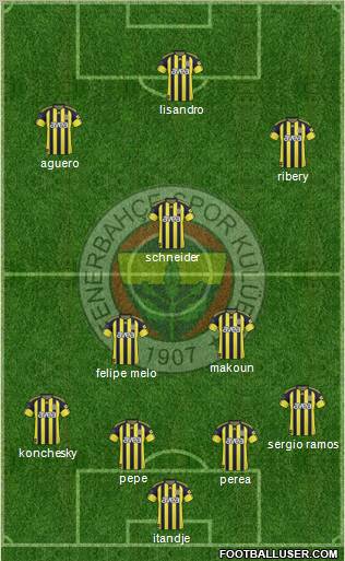 Fenerbahçe SK Formation 2011