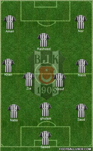 Besiktas JK Formation 2011