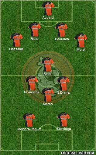 FC Lorient Bretagne Sud football formation