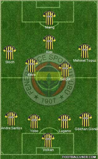 Fenerbahçe SK Formation 2011