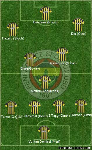 Fenerbahçe SK Formation 2011