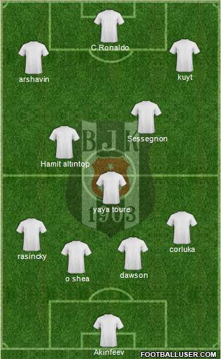 Besiktas JK Formation 2011