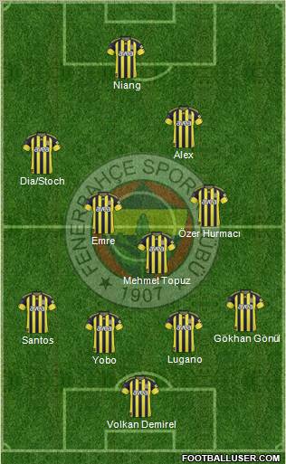 Fenerbahçe SK Formation 2011