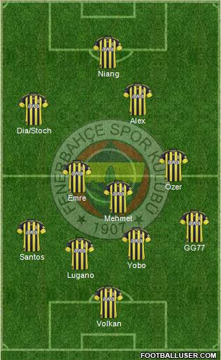 Fenerbahçe SK Formation 2011