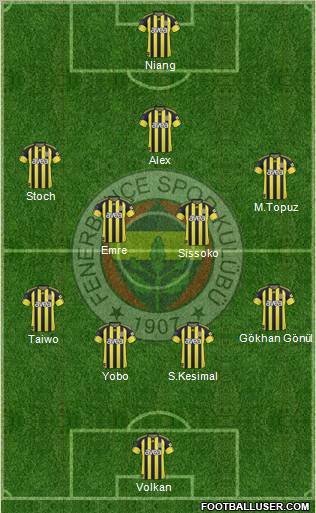 Fenerbahçe SK Formation 2011