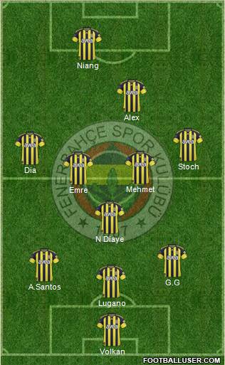 Fenerbahçe SK Formation 2011