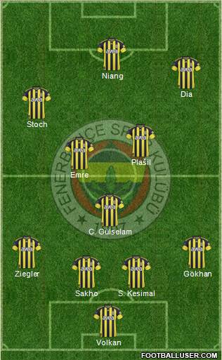 Fenerbahçe SK Formation 2011