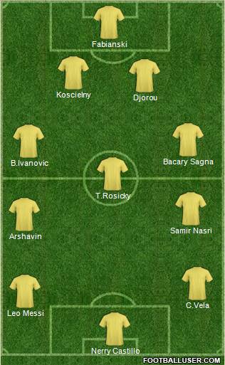 Pro Evolution Soccer Team Formation 2011
