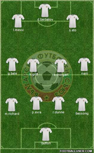 Bulgaria football formation