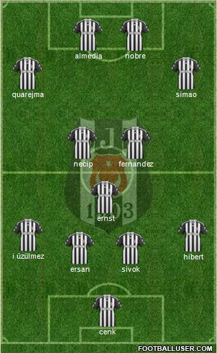Besiktas JK Formation 2011