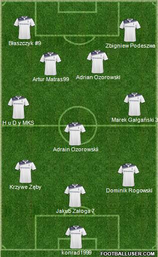 Tottenham Hotspur Formation 2011