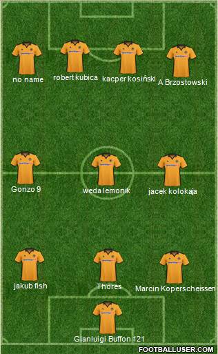 Wolverhampton Wanderers Formation 2011