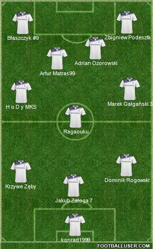 Tottenham Hotspur Formation 2011