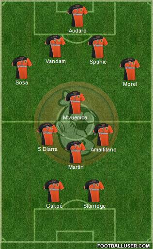 FC Lorient Bretagne Sud football formation