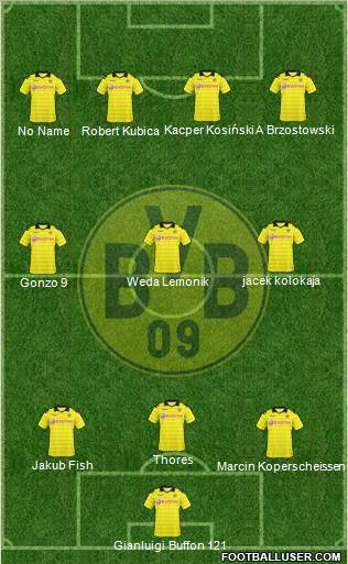 Borussia Dortmund Formation 2011
