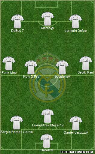 Real Madrid C.F. Formation 2011